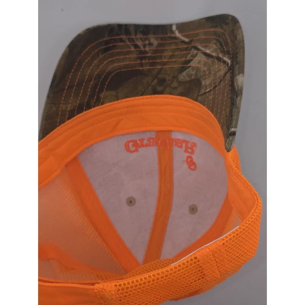 GraybaR Realtree Camo Blaze Orange Mesh Trucker Hunting Hat Cap OSFA